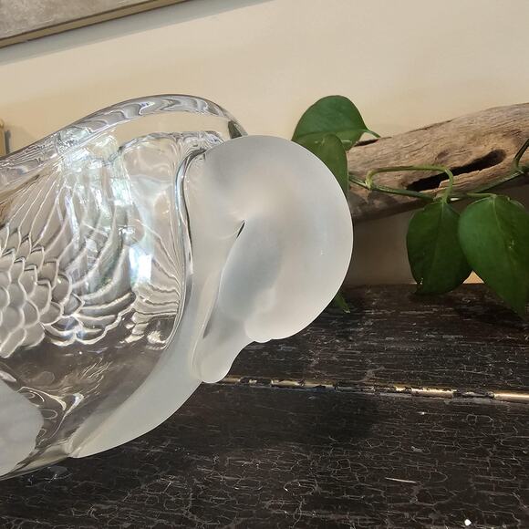 Mikasa Walther Crystal Swan Serving Bowl - West Germany 1970-1980 - Picture 5 of 10